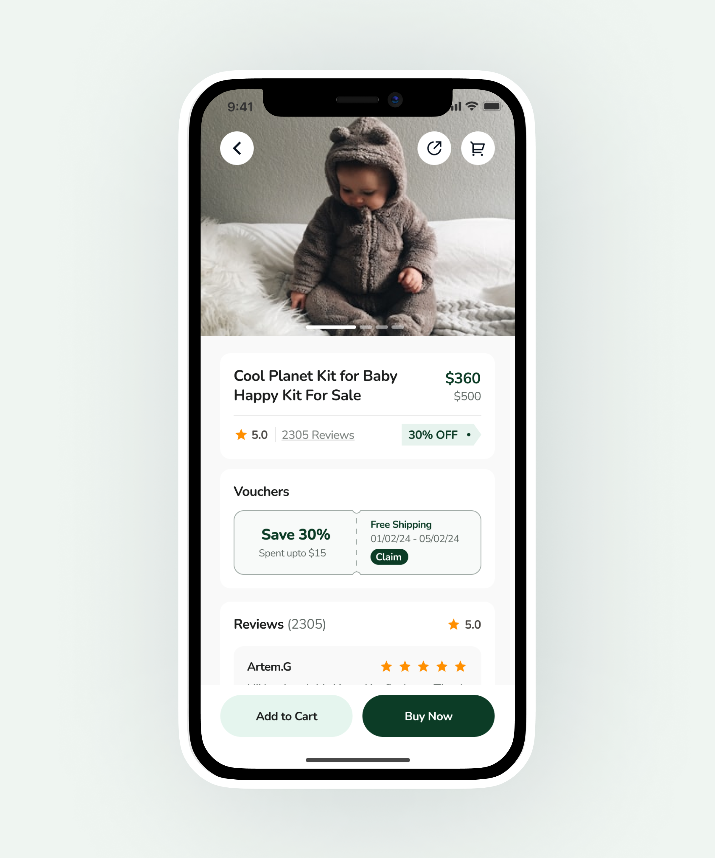 Jungle mobile app screens